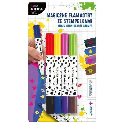 Magiczne flamastry ze stempelkami Kidea Derform