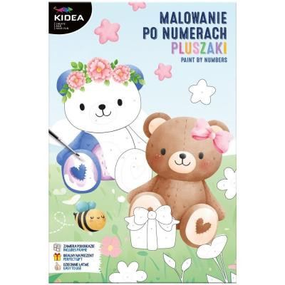 Obraz malowanie po numerach Misie Kidea Derform