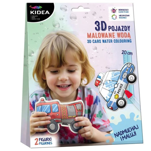 Magiczne pojazdy do malowania wodą Kidea MPMKA Derform