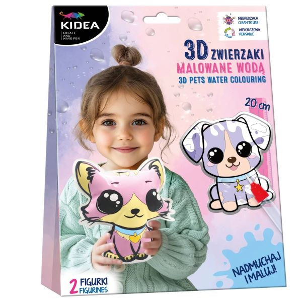 Magiczne zwierzaki do malowania wodą Kidea MZMKA Derform