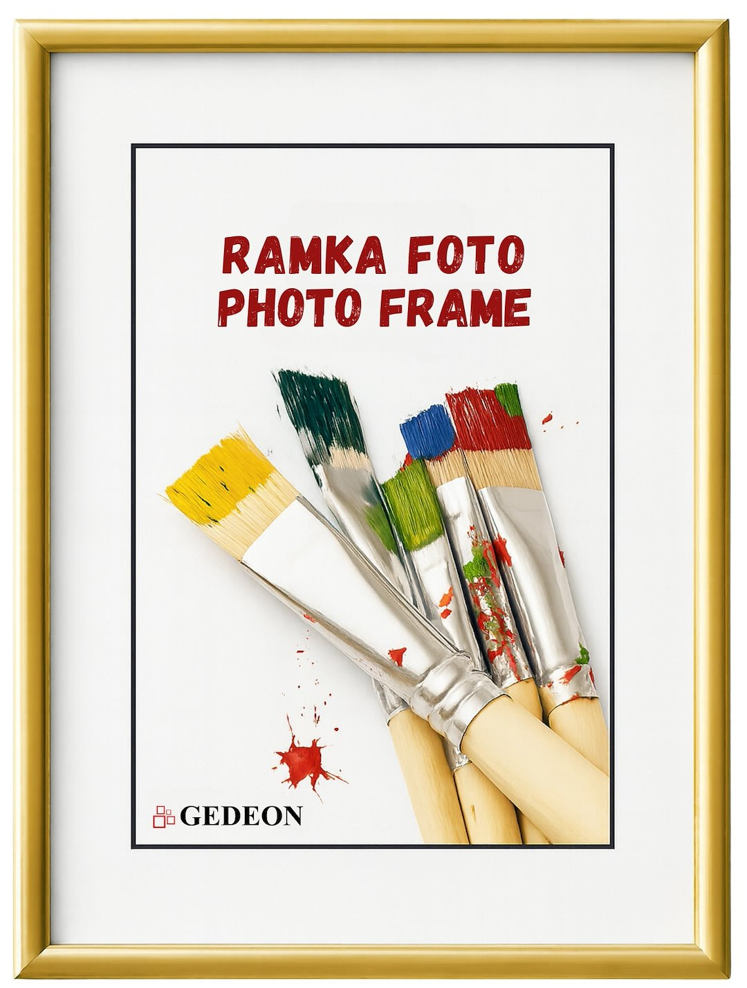 Ramka 29,7x42 plast. gold/silver/ kolor  GED BB29742plx plexi