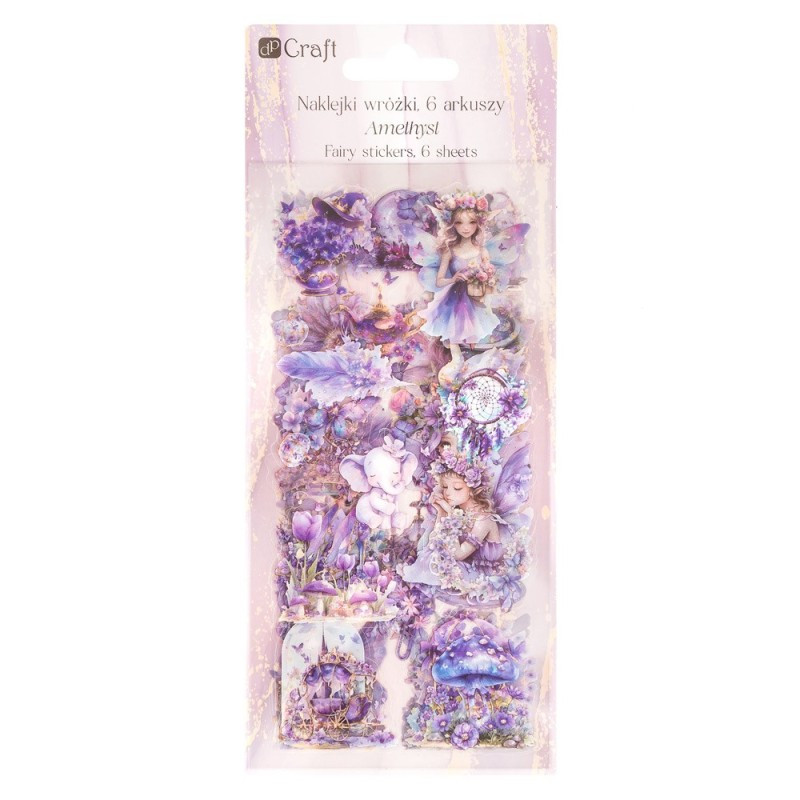 Naklejki PET Wróżki (6 arkuszy) - Amethyst DPNK-247 Dalprint