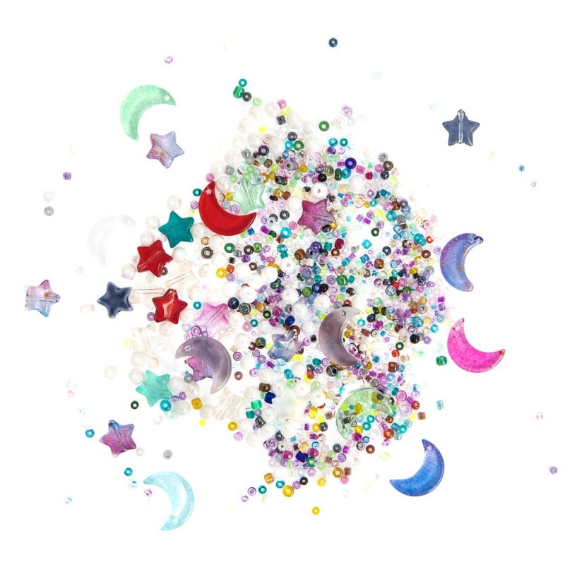Koraliki szklane 40g - Galaxy Sparkle GRKO-158 Dalprint