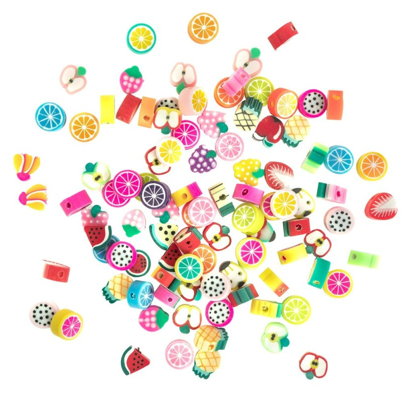 Koraliki polimerowe 100szt - Juicy Fruits GRKO-164 Dalprint