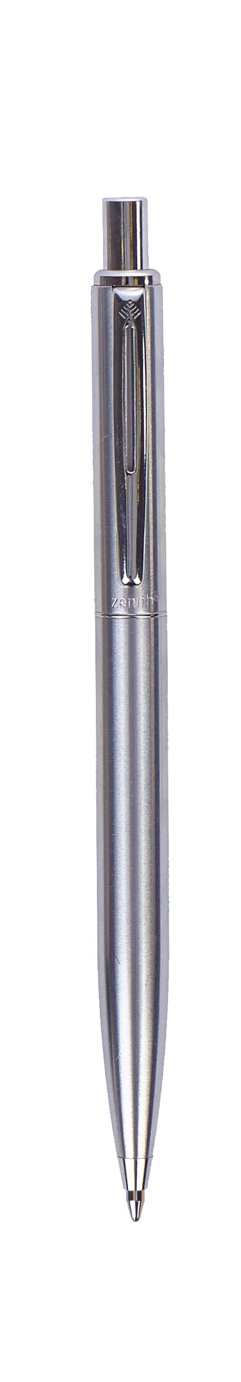 Komplet Zenith Silver w etui-pióro wieczne+długopis