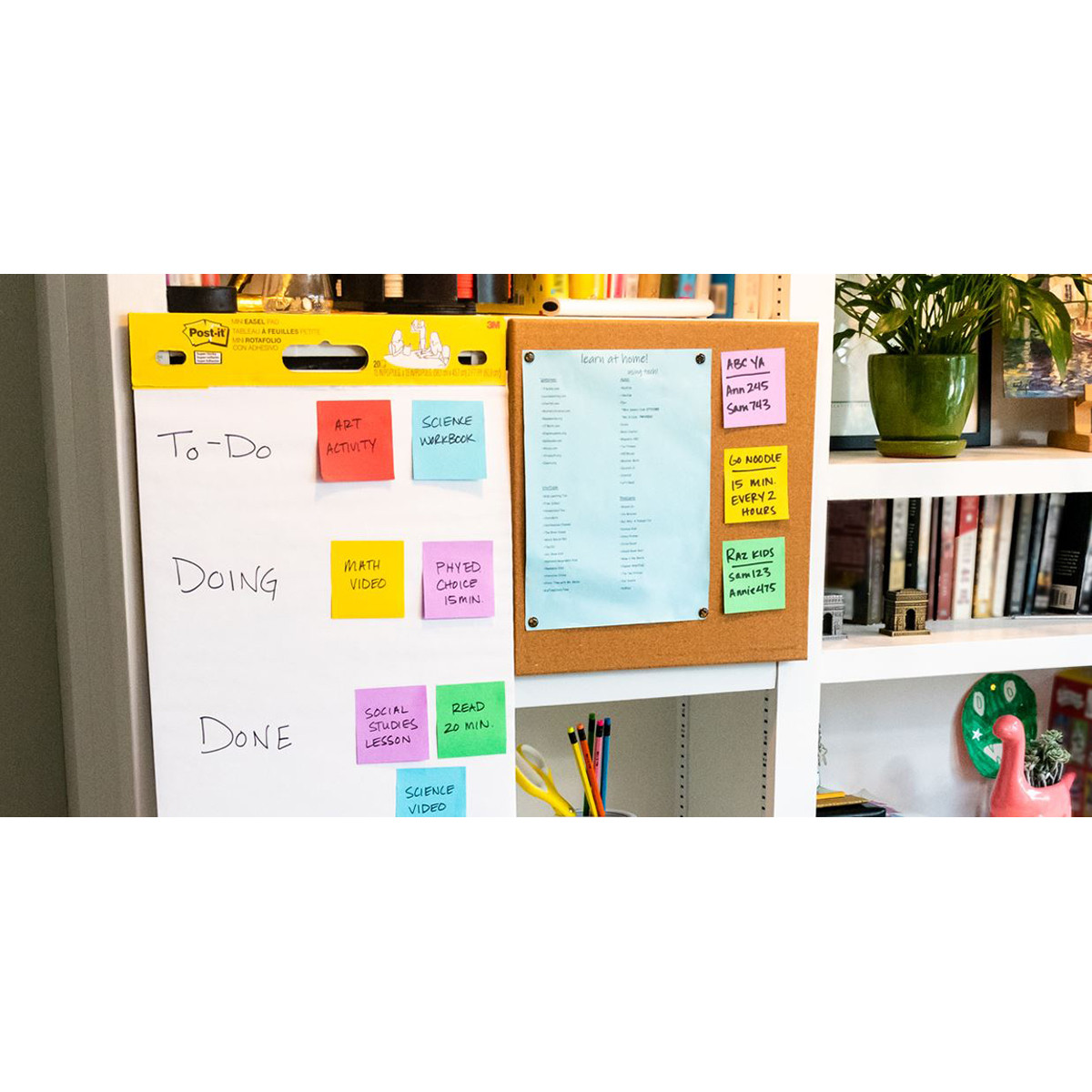 Karteczki samoprzylepne Post-it Super Sticky Playful 76 x127mm 6x90k