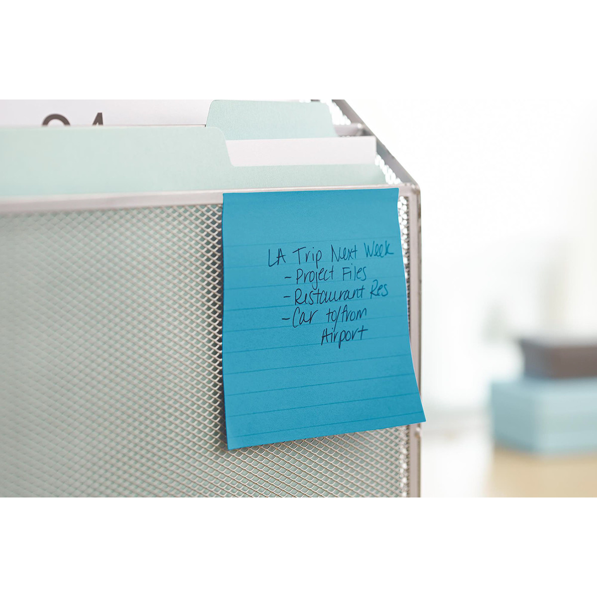 Karteczki samoprzylepne Post-it Super Sticky XL Oasis w linię 101x101mm 6x90k