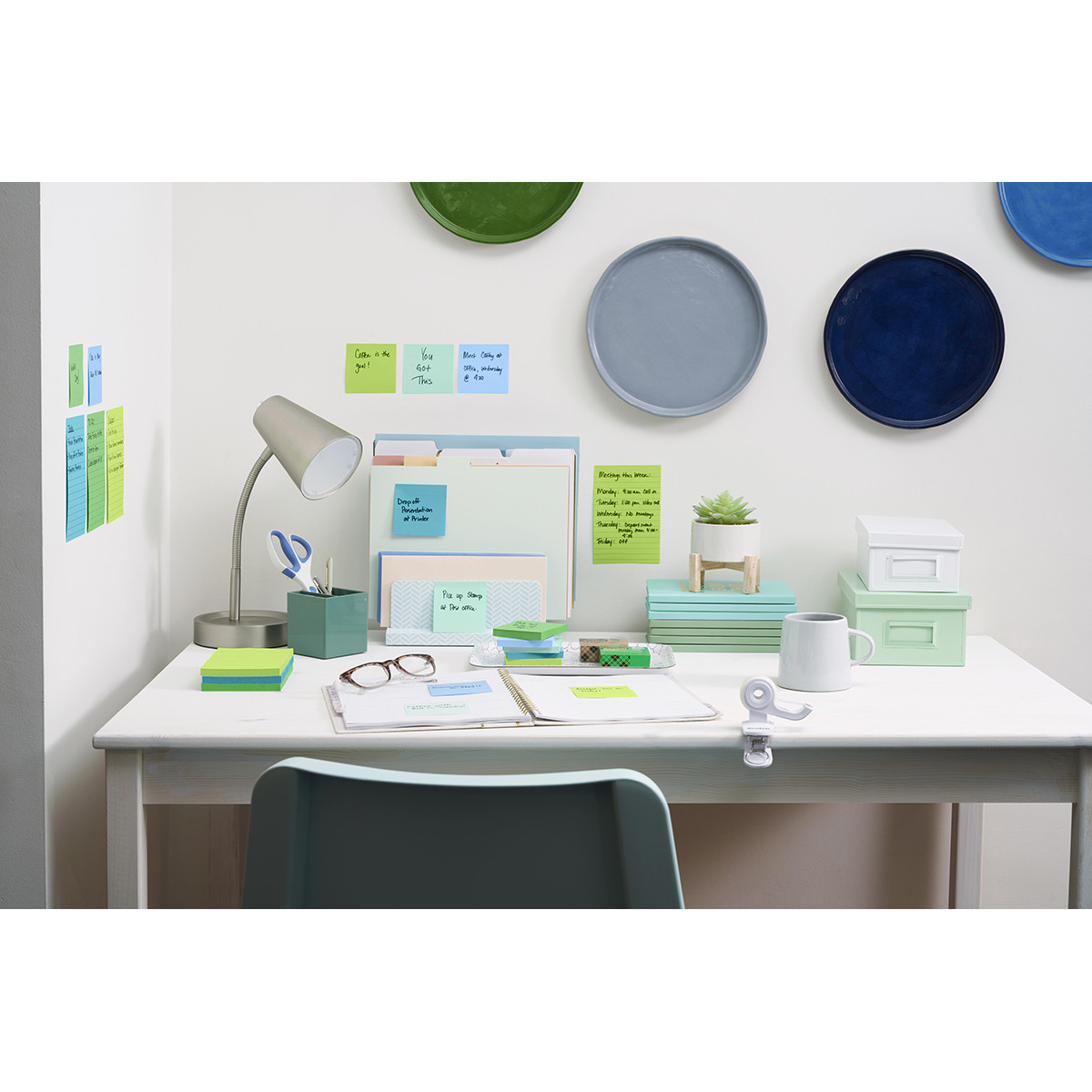 Karteczki samoprzylepne Post-it Super Sticky XL Oasis w linię 101x101mm 6x90k
