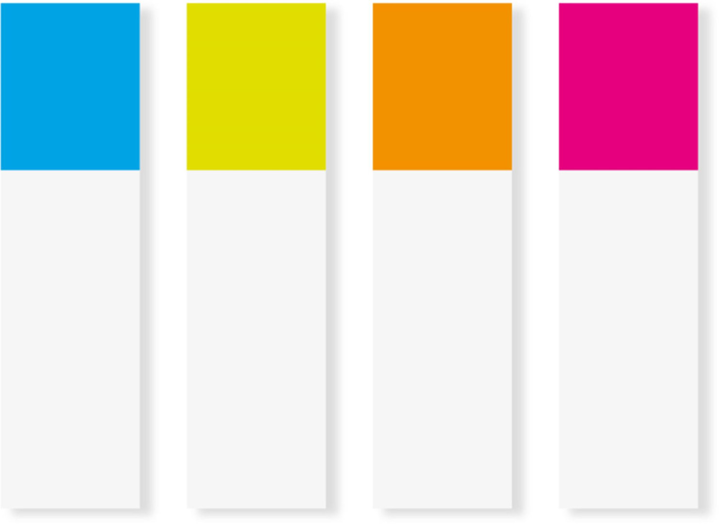 Zakładki indeksujące Post-it Mini neonowe 4kol. 11,9x43,1mm 4x35