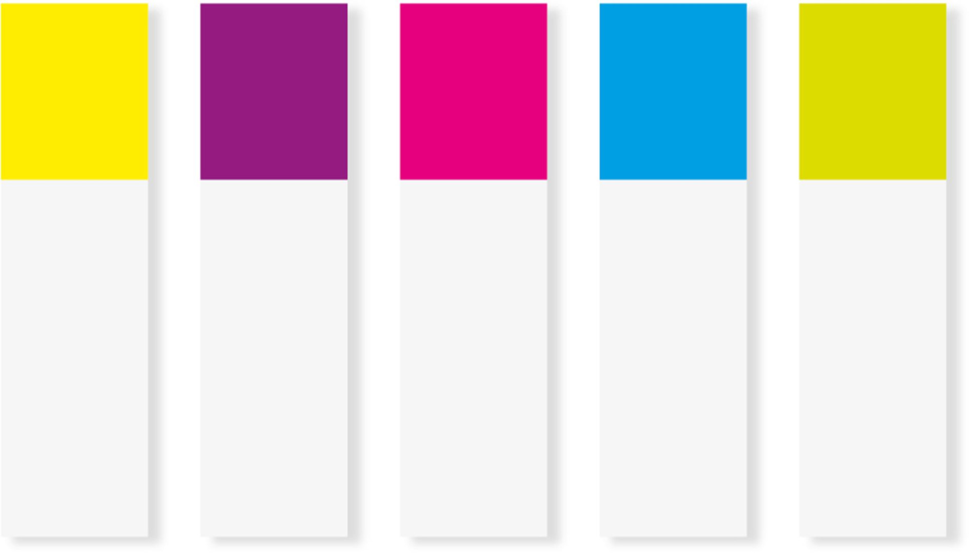 Zakładki indeksujące Post-it Mini neonowe 4kol. 11,9x43,1mm 5x20