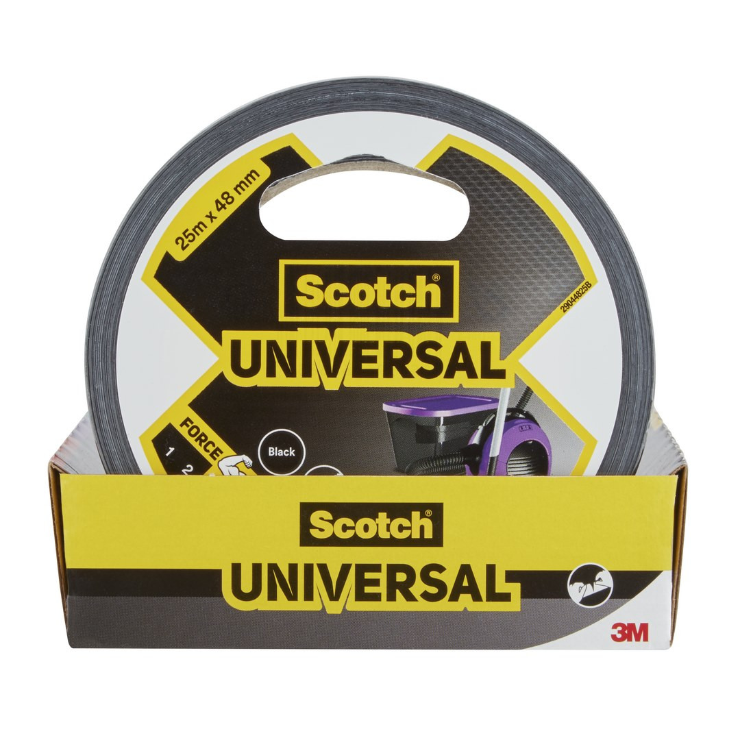 Taśma naprawcza uniwersalna 25m x 48mm czarna Scotch