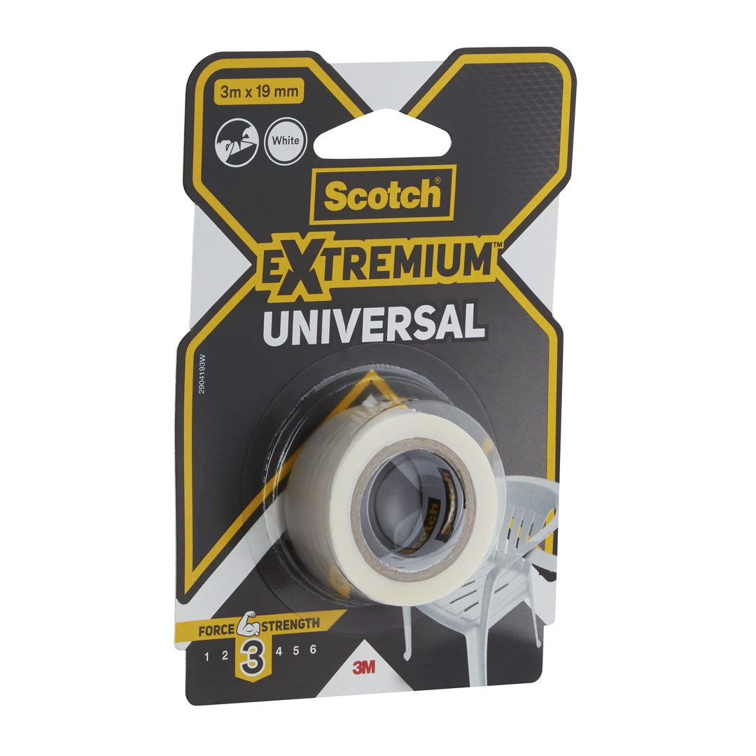 Taśma naprawcza uniwersalna 3m x 19mm biała Scotch