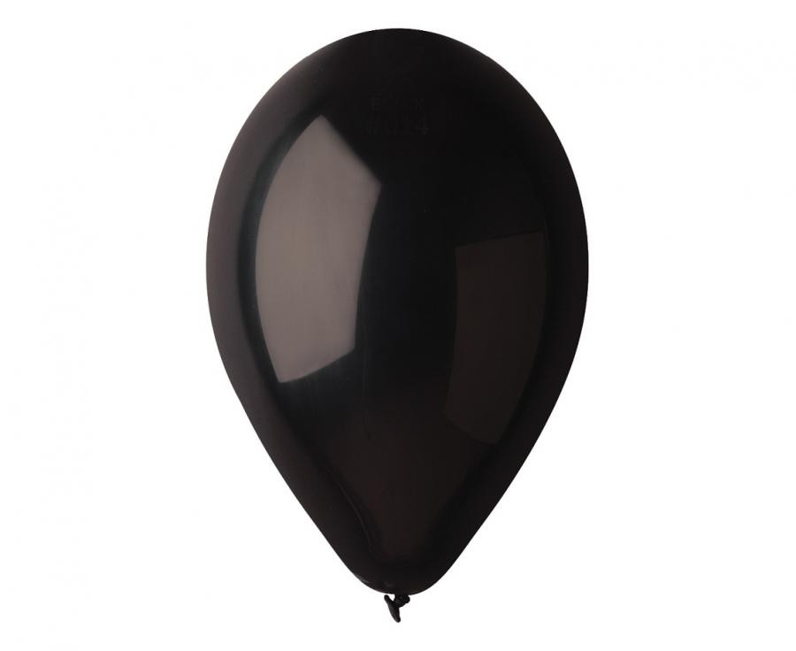 Balony pastel 10" czarne śr. 26cm (100szt) G90/14 GoDan