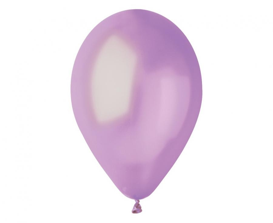 Balony lawendowe metalizowane 10" śr. 26cm (100szt) GM90/63 GoDan