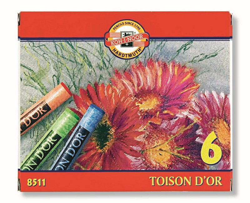 Pastele suche Koh-I-Noor Toison Dor 6 kolorów