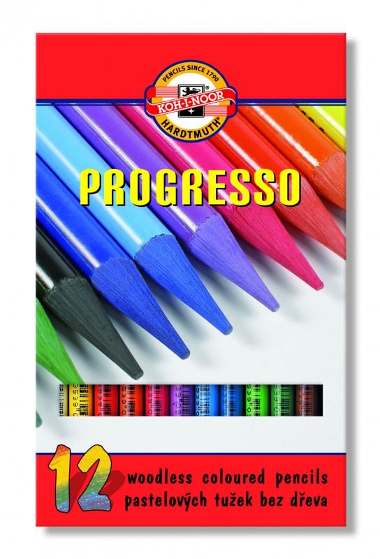Kredki ołówkowe Koh-I-Noor Progresso 12 kolorów