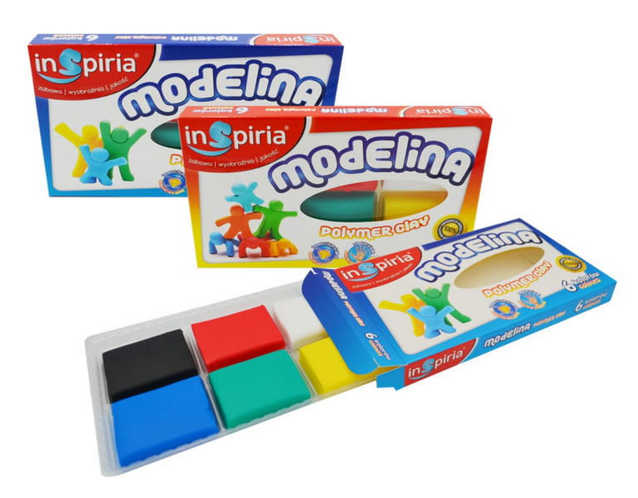 Modelina 6 kolorów Inspiria Schemat 8908