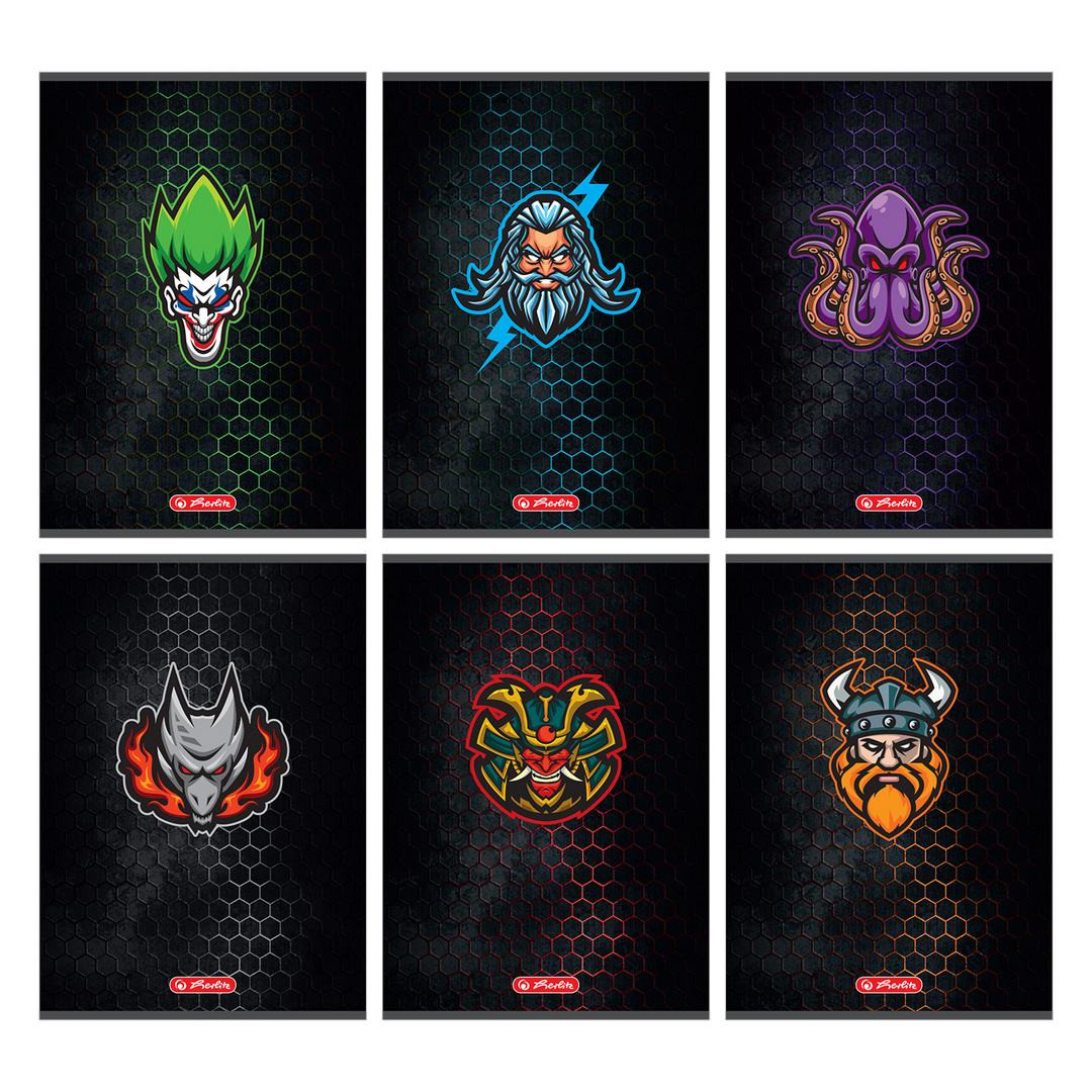 Zeszyt A5/60k kratka Game Avatars Herlitz