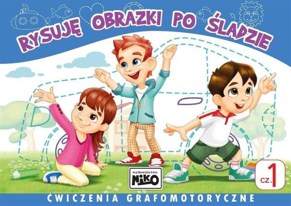 Rysuję obrazki / szlaczki po śladzie. Ćwiczenia grafomotoryczne cz. 1,2 Niko