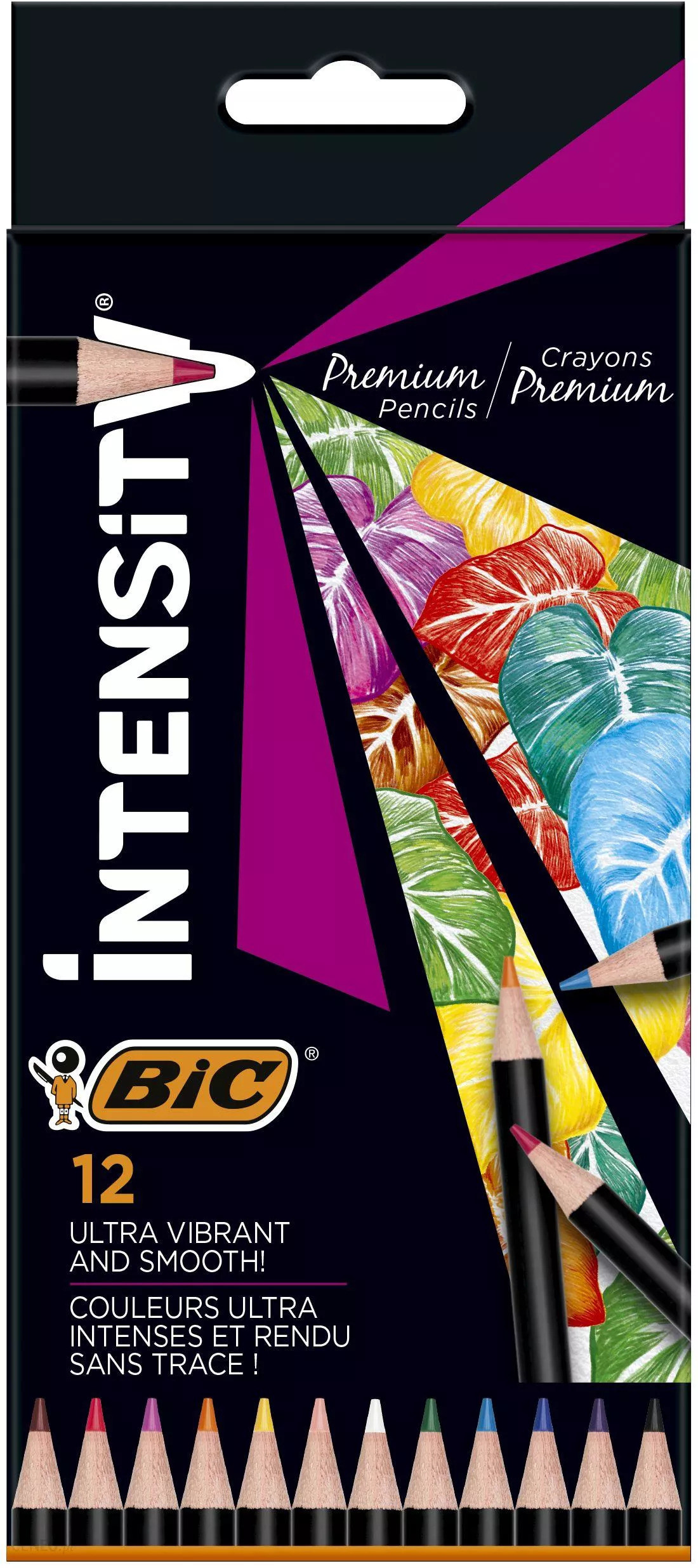 Kredki ołówkowe BIC Intensity Premium 12 kolorów 951844