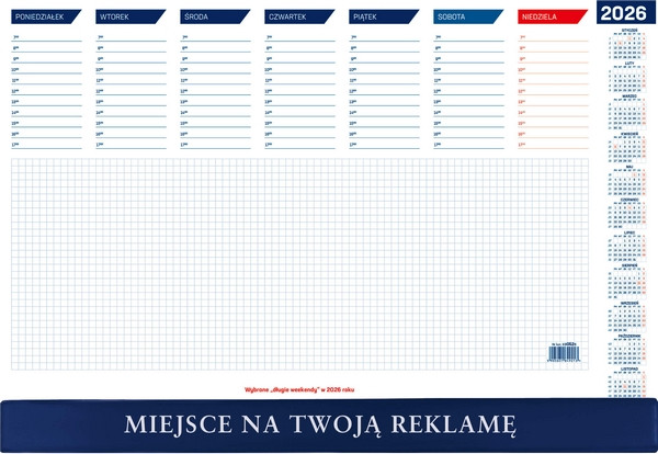 Biuwar mały z listwą 2023 Wokół Nas [470 x 320 mm]