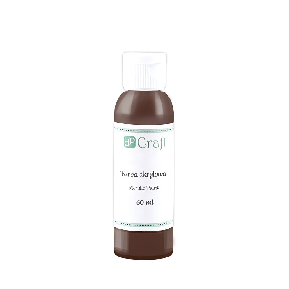 Farba akrylowa 60 ml Ciemny Brąz DPFA-010 Dalprint