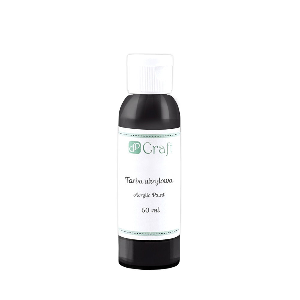 Farba akrylowa 60 ml Czarna DPFA-023 Dalprint