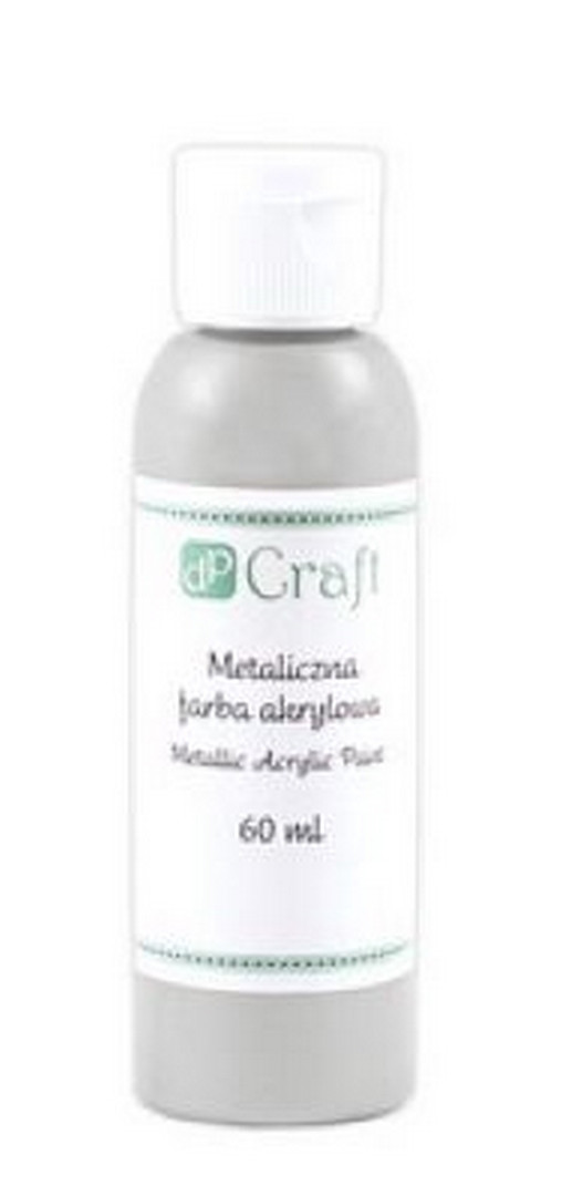Farba akrylowa metaliczna Srebrna 60ml DPFM-002 Dalprint
