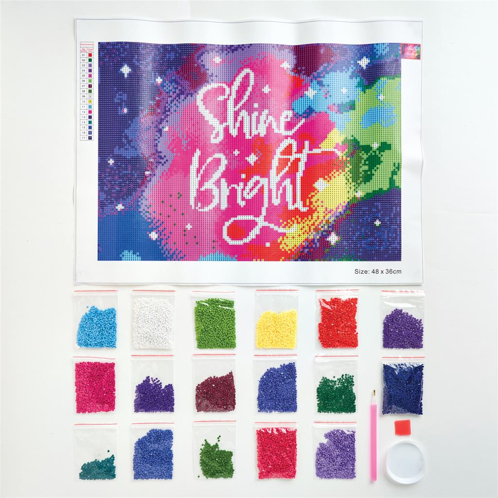 Haft diamentowy - zestaw do Diamond Painting - Galaxy Slogan DSM-105113 Dalprint