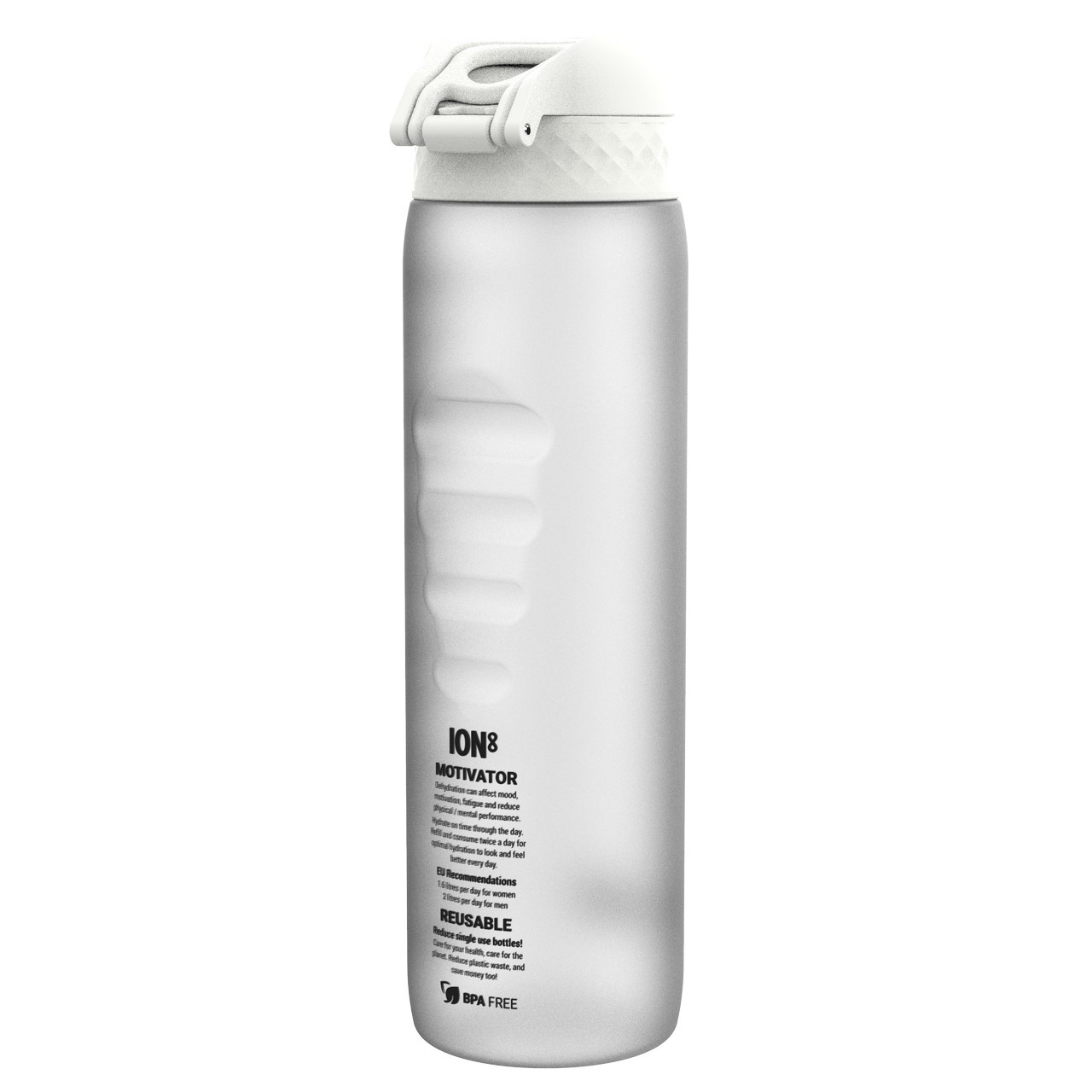 Butelka z miarką motywującą 1000 ml ION8 BPA Free Ice Motivator