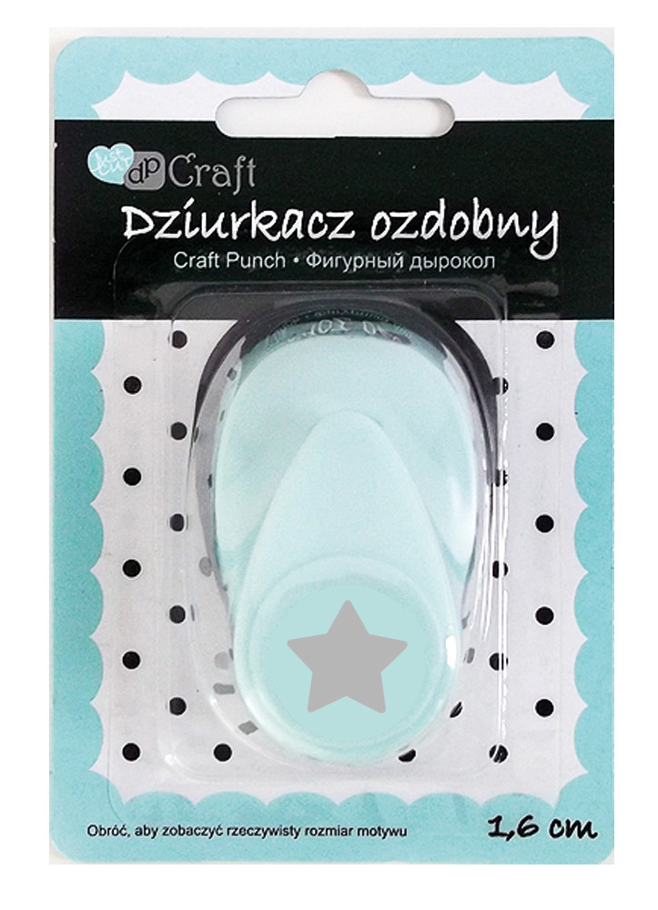 Dziurkacz ozdobny 1,6 cm Gwiazda JCDZ-105-019 Dalprint
