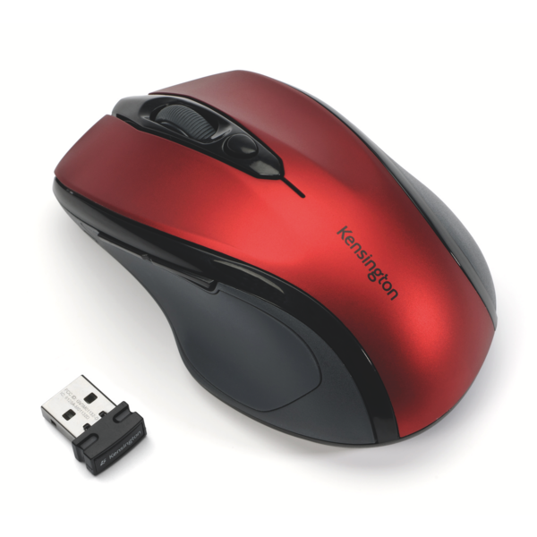 Bezprzewodowa mysz Kensington Pro Fit, czerwona