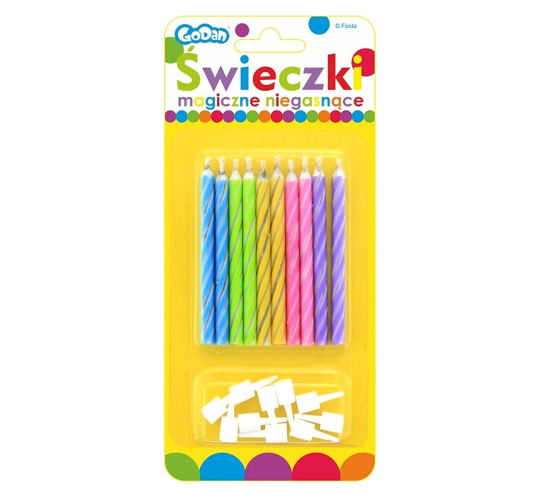 Świeczki magiczne pastelowe (10szt) PF-SMP GoDan