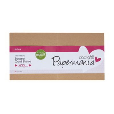 Zestaw kwadratowych kart Papermania Recycled Craft 50 szt PMA-150612 Dalprint