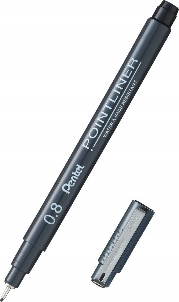Cienkopis Pointliner 0.8 czarnyS20P-8A Pentel