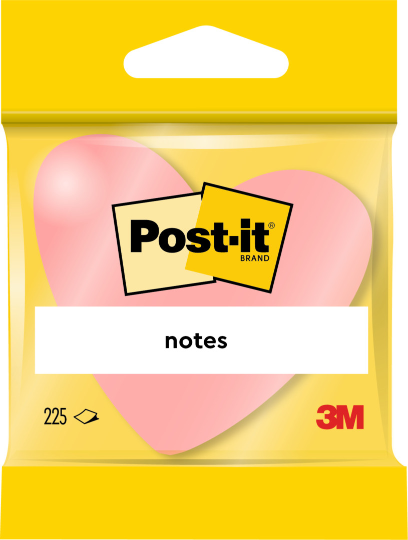 Karteczki samoprzylepne Post It Serce 225k