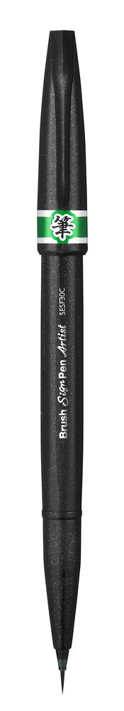 Pisak Brush Sign Pen Artist Pentel zielony