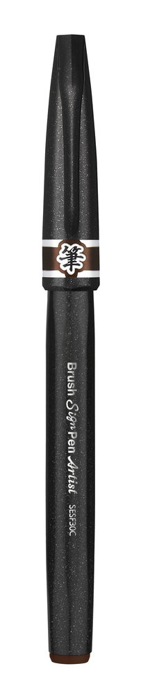 Pisak Brush Sign Pen Artist Pentel brązowy