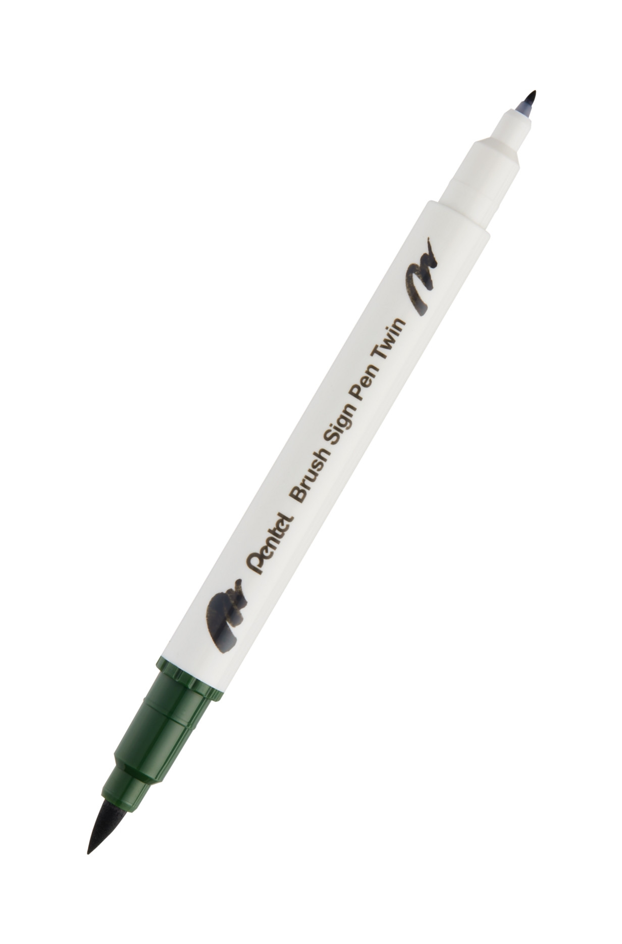 Pisak Brush dwustronna końcówka SESW30C-T115 Pentel Olive Green
