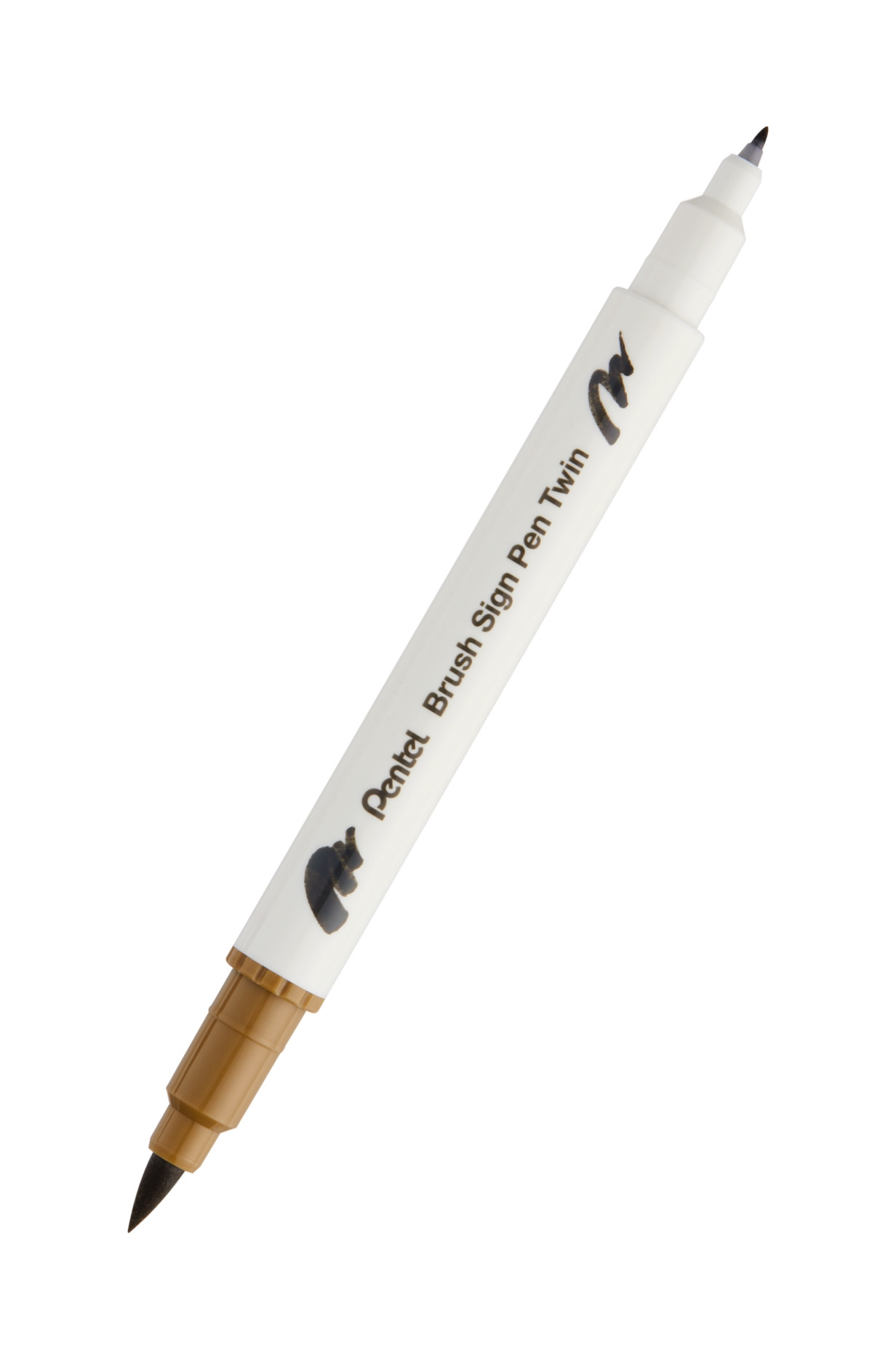 Pisak Brush dwustronna końcówka SESW30C-T127 Pentel Raw Umbrer