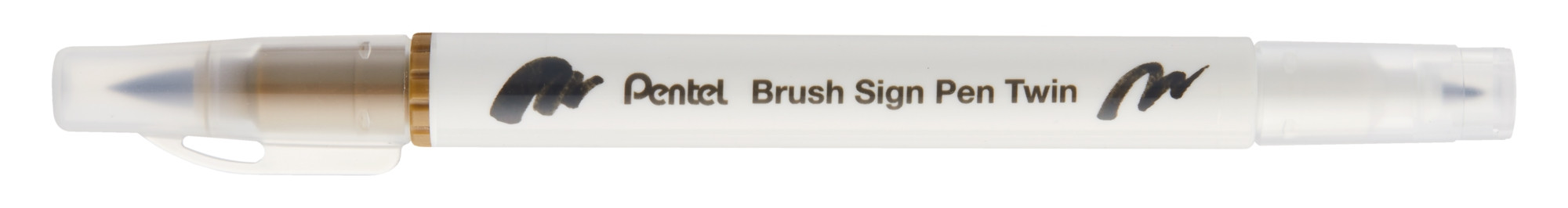 Pisak Brush dwustronna końcówka SESW30C-T127 Pentel Raw Umbrer