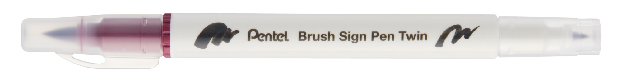 Pisak Brush dwustronna końcowka SESW30C-T128 Pentel Dark Red