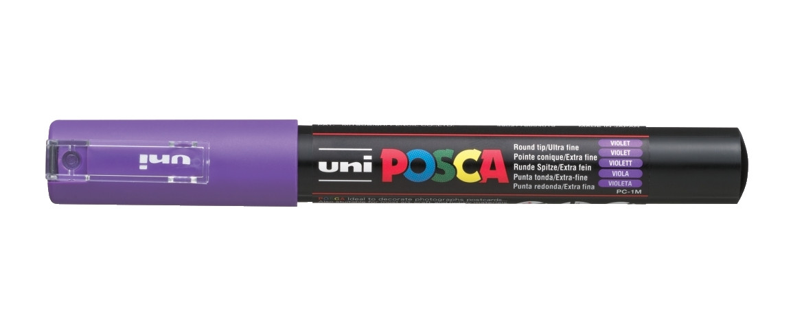 Marker z farbą plakatową Uni Posca, PC-1M 0,7mm fioletowy