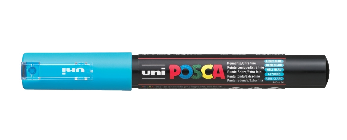 Marker z farbą plakatową Uni Posca, PC-1M 0,7mm niebieski