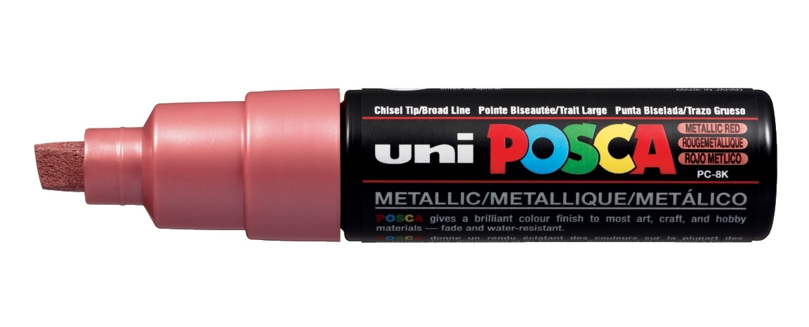 Marker Posca PC-8K nr m15 Uni czerwony metaliczny