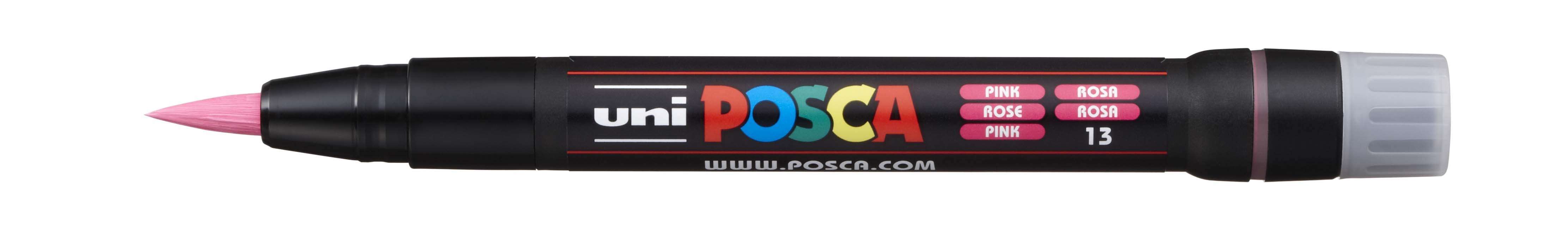 Marker z farbą plakatową Uni Posca, PCF-350 różowy