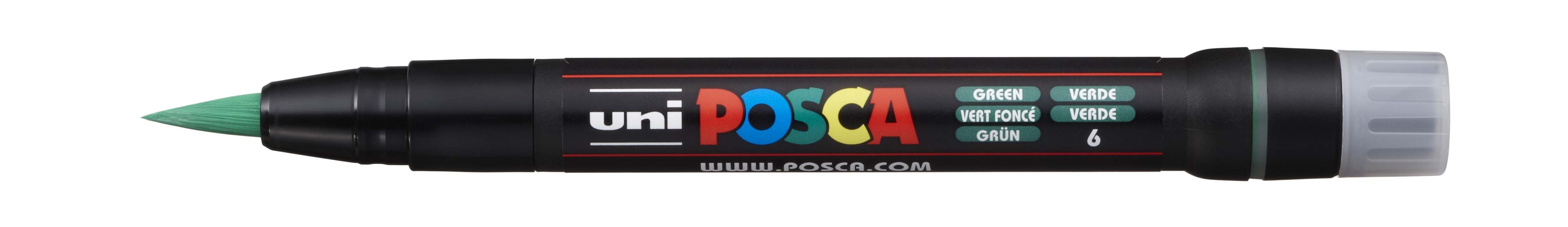 Marker z farbą plakatową Uni Posca, PCF-350 ciemny zielony