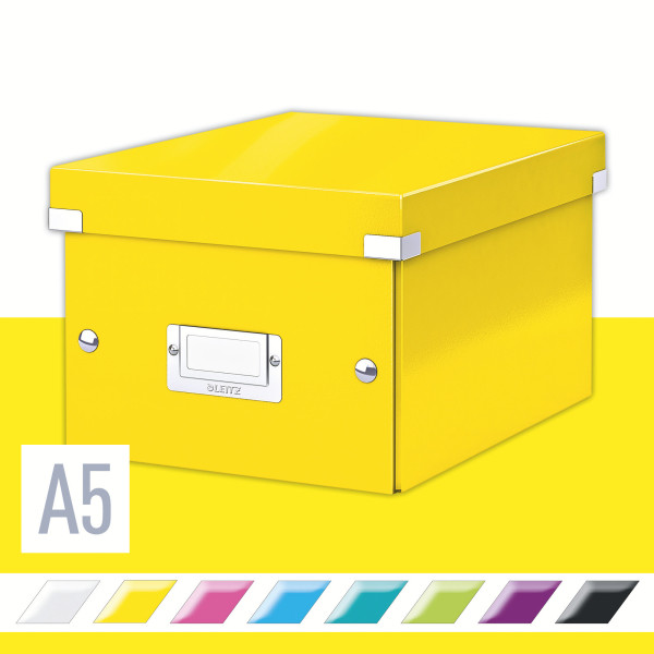 Pudełko do przechowywania A5 Leitz Click&Store WOW żółte