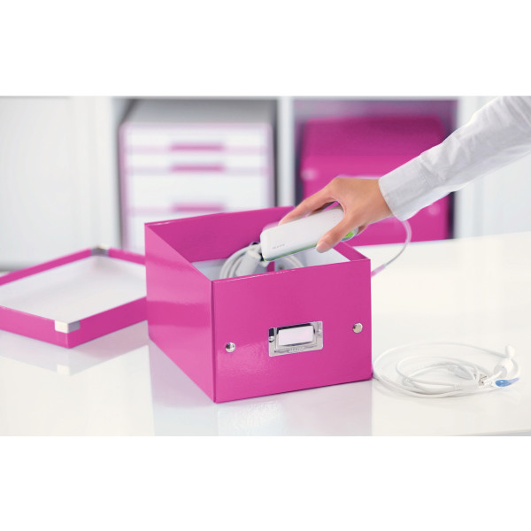 Pudło uniwersalne Leitz Click&Store WOW różowe