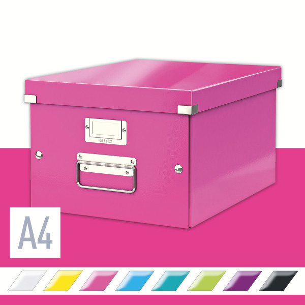 Pudło uniwersalne Leitz Click&Store WOW różowe